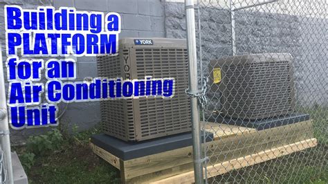 Building A Platform For An Air Conditioning Unit Youtube