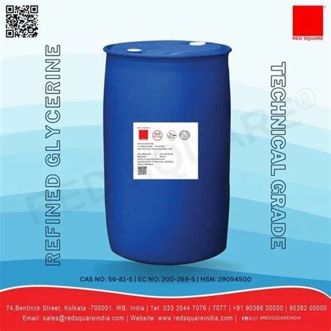 Industrial Grade Refined Glycerine Imported Kgs Drum Grade