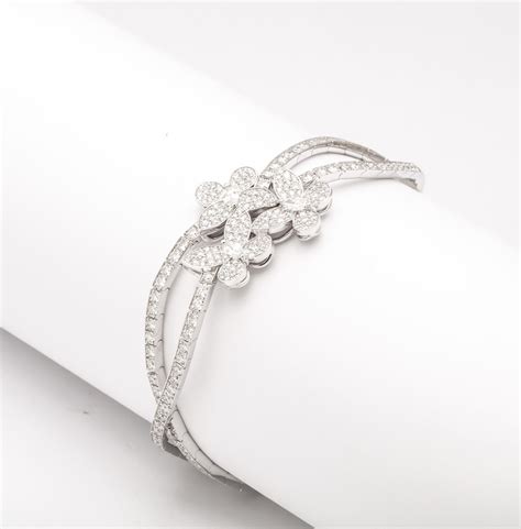 Triple Butterfly Diamond Bracelet For Sale At 1stdibs