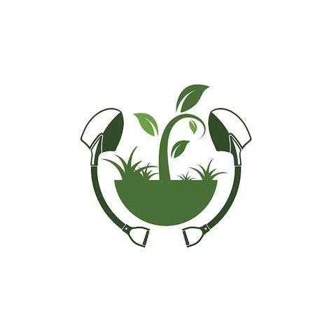 Plantilla de diseño de ilustración de vector de icono de jardinería