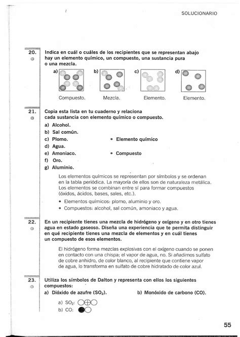 Solucionario Fisica Y Quimica 3 Eso Santillana Química