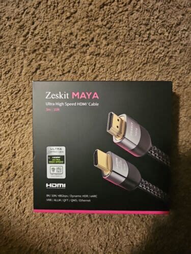 Zeskit Maya Ultra High Speed Hdmi Cable K Gbps Ft Bundle Ebay