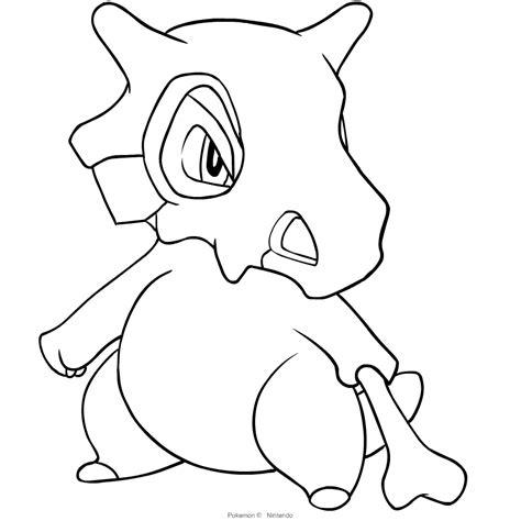 104 Cubone Pokemon Coloring Page Printable Porn Sex Picture