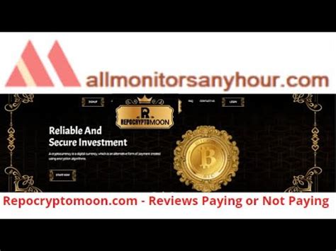 Repocryptomoon Reviews Paying Or Not Paying HYIP Daily Update