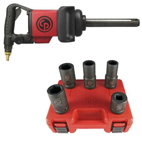 1 Inch Lightweight Air Impact Wrench 1700 Ft Lbs Chicago Pneumatic 7780 6ss