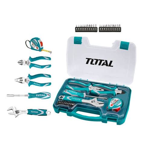 Kit Ensemble doutils 25 Pièces TOTAL DZBRICO