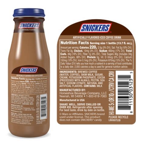 Victor Allens Snickers® Iced Coffee Bottle 137 Fl Oz Kroger