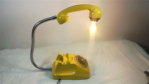 T L Phone Des Ann Es Transform En Lampe Catawiki