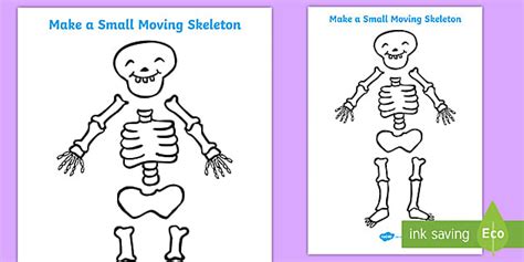 FREE Make A Small Moving Skeleton Cutting Activity To Support