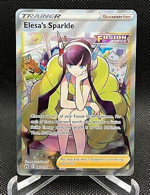 Elesa S Sparkle Full Art 147 159 Pokemon SWSH Crown Zenith NM EBay