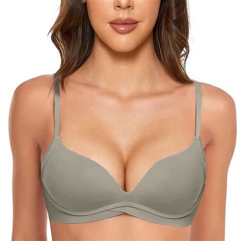 Youmylove Women Bra T Shirt Bra With Push Up Padded Bralette Bra Wireless Seamless Comfortable