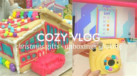 Cozy Vlog Christmas Ts Baking Instax Mini 11 Bts Butter Unboxing