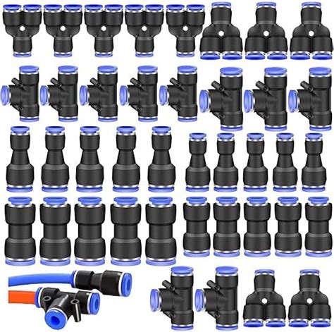 Raccord Rapide Pneumatique 40 Pièces Connecteurs Pneumatiques Raccord