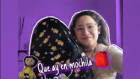 Que Hay En Mi Mochila 🎒 Youtube