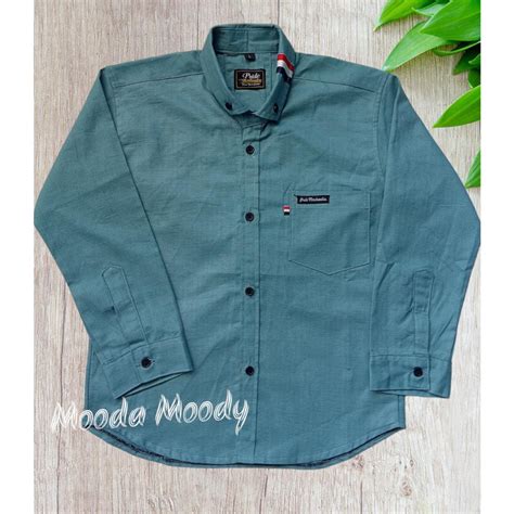 Jual Mooda Moody Kemeja Anak Laki Laki Lengan Panjang Warna Dusty