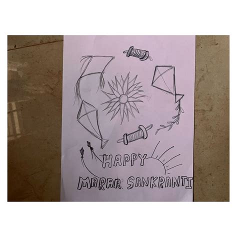 Easy Makar Sankranti Drawing How To Draw Makar Sankranti Poster