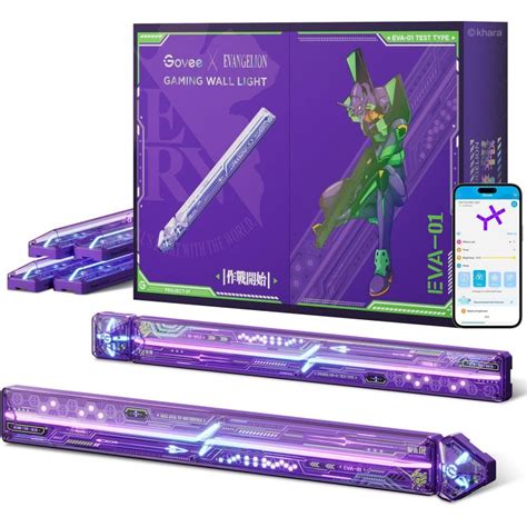 Govee X Evangelion L Mpara De Pared Rgbic Glide Funciona Con La