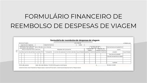 Modelos De Planilhas Despesas De Viagem Para Microsoft Excel E