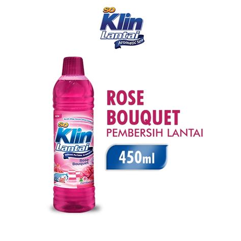 Jual So Klin Pembersih Lantai Rose Bouquet Botol Ml Shopee Indonesia