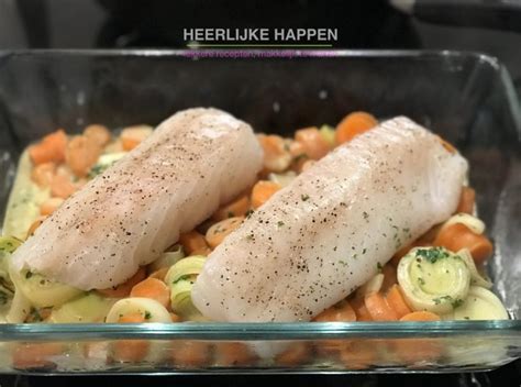 Kabeljauwhaasje Met Mosterdsaus Heerlijke Happen