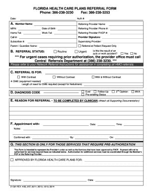 Fhcp Referral Form Complete With Ease AirSlate SignNow