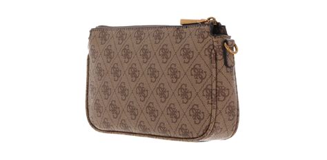 Guess Cross Body Bag Alexie Double Pouch Crossbody Latte Logo Buy