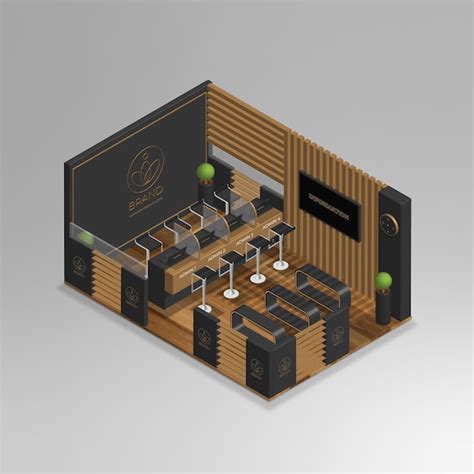 Premium Vector Realistic 3d Isometric Mini Office