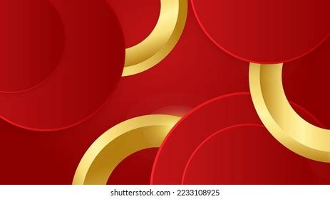 Abstract Red Gold Background Stock Vector (Royalty Free) 2233108925 ...