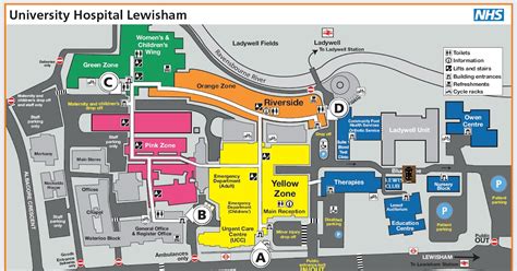 Croydon University Hospital Map Of Zones