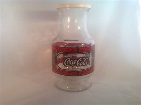 Vintage Coca Cola Godfathers Pizza Carafe Pitcher With Lid 3772910706