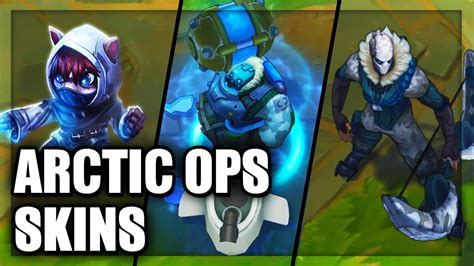 All Arctic Ops Skins Spotlight Varus Swain Gragas Kennen Caitlyn