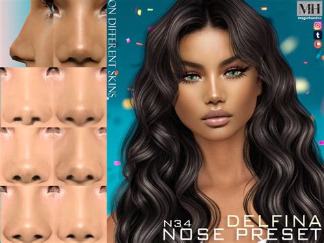 The Sims Resource [patreon] Delfina Nose Preset N34