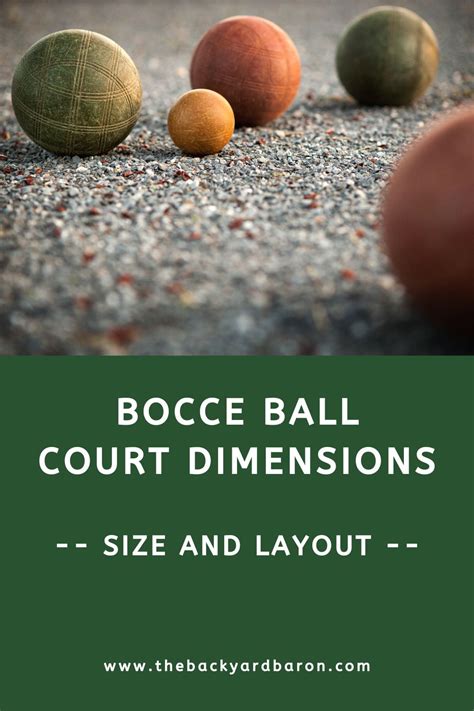 Bocce Ball Court Dimensions Size And Length With Diagram Backyard