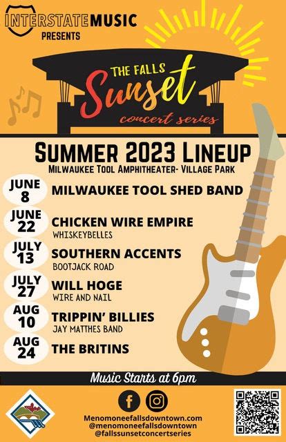 Sunset Concert Series Menomonee Falls Down