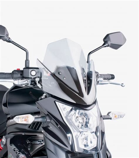 Kawasaki ER 6N Puig Naked New Generation Sport Transparent Windshield 5997W