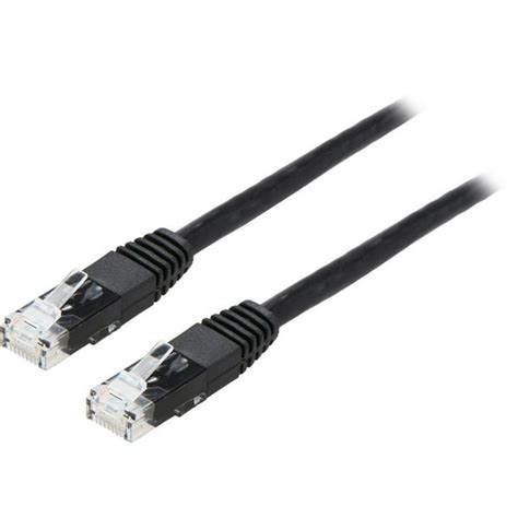 10FT CAT6 PATCH CABLE M/M BLACK GIGABIT MOLDED UTP PVC RJ45 550MHZ (N200-010-BK)