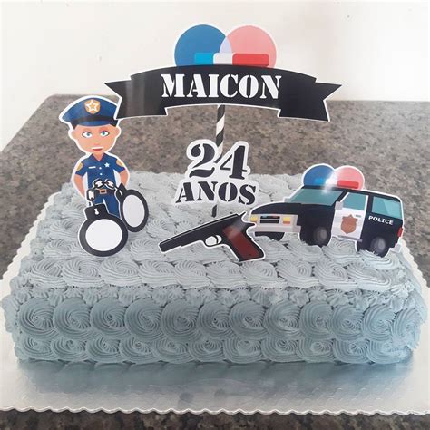 Bolo De Aniversario Para Policial Militar Compartilhar Bolo