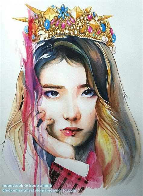 Iu Fanart Collaboration K Pop Amino