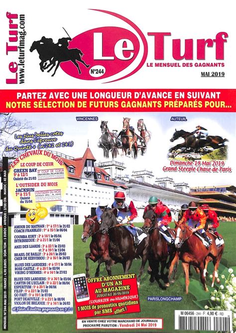 Le Turf N° 244 Abonnement Le Turf Abonnement Magazine Par