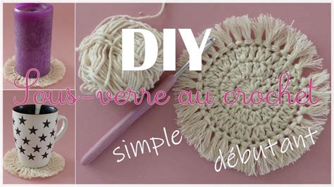 DIY Sous verre au crochet Déco au crochet Simple Crochet pour