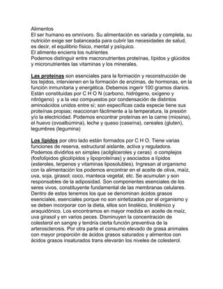 Alimentos Texto Pdf