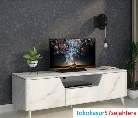 Meja Tv Rak Tv Tc Marble Modern Minimalis Siantano Lazada