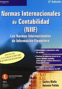 Libro Normas Internacionales De Contabilidad Niif De Carlos Mallo