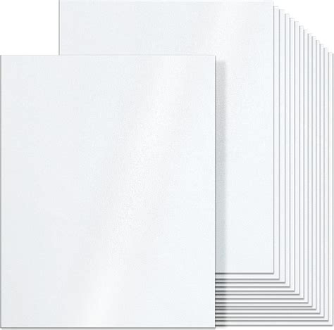 Amazon White Shimmer Cardstock Sheets Ohuhu X