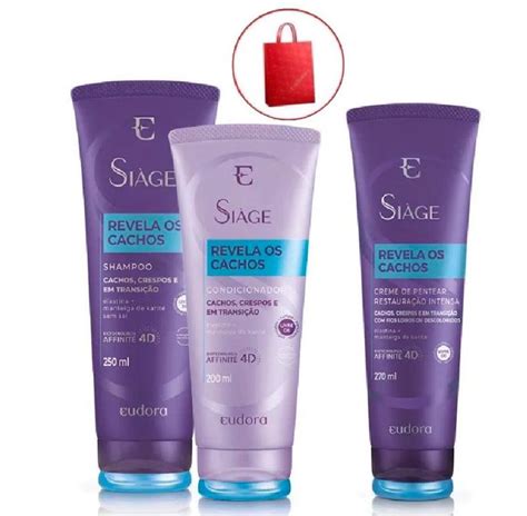 Kit Si Ge Revela Os Cachos Shampoo Condicionador Creme Para Pentear