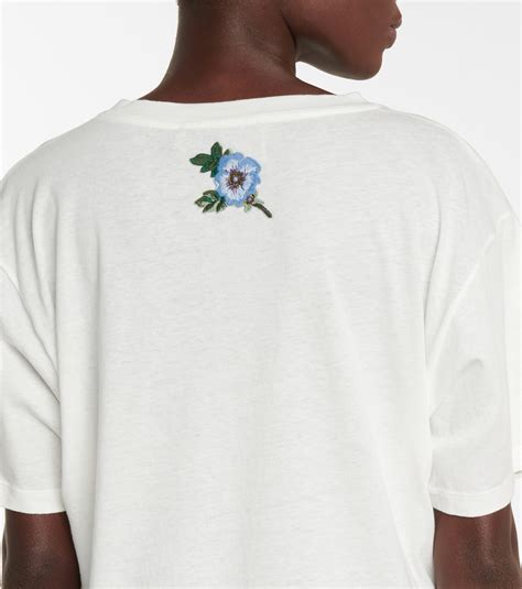 Logo cotton T-shirt in white - Gucci | Mytheresa