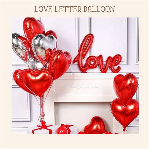 Jual Inch Inch Love Jumbo Balon Valentine Dekorasi Set Dekorasi