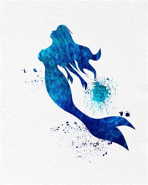 Mermaid Watercolor Art at PaintingValley.com | Explore collection of ...