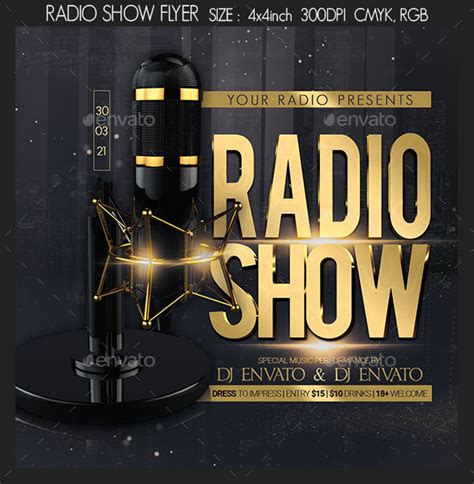 Radio Show Dj Flyer Template Ubicaciondepersonas Cdmx Gob Mx