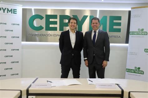 Cepyme Y Ecoembes Acuerdo Para Fomentar La Sostenibilidad Y La